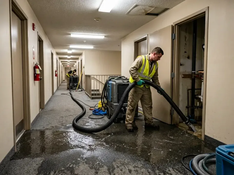 multi-unit-apartment-hallway-f-005 — frequently asked questions, Emergency Burst Pipe Water Extraction & Removal in Michigan…